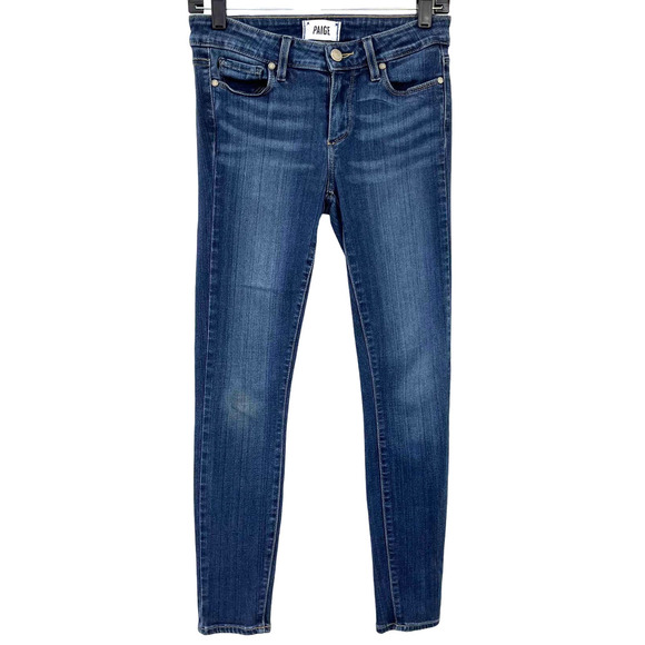 Paige Verdugo Ankle Medium Wash Jeans 27 - Picture 1 of 5